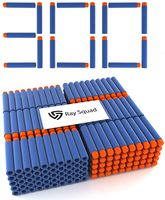 300 Pack, Nerf Compatible Foam Toy Darts by Ray Squad, Premium Refill Bullets for N-Strike Elite Guns, Universal Dart Ammo Pack, Firm and Safe Nerf Gun Compatible Bullet Accessories