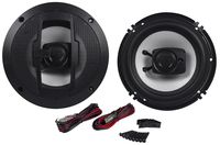 Boss R63 6.5 Inch 300W 3 Way Car Audio Coaxial 4 Ohm Stereo Speakers (Pair)