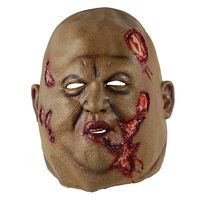 Hophen Creepy Scary Halloween Cosplay Costume Mask for Adults Party Decoration Props (Bald Head Zombie)