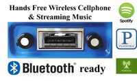 Custom Autosound Stereo + BLUKIT compatible with 1967-1972 Chevrolet Truck, USA-630 II Bluetooth Enabled High Power 300 watt AM FM Car Stereo/Radio