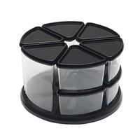 Deflecto Carousel Organizer Set, 3" and 6" Canisters (39010104)