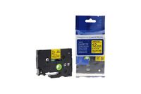 UBICON Black on Yellow Label Tape P-Touch Compatible for Brother TZ TZe 631 Tze631 Tze-631 (2 Pack P-Touch); 12 mm (1/2 inch) Wide and 8 Meter (26.2 feet) Long