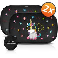 CARAMAZ XL Car Sun Shade for Baby Window Shade 23"x15" Shade for car Window Unicorn - Dark
