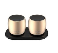 Kenan | Ogden - 3D Portable Wireless Bluetooth Speakers with HD Sound and Bass with Built-in Microphone (Gold)