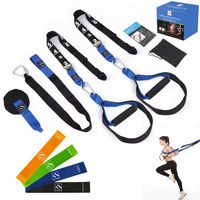 FITINDEX Bodyweight Resistance Trainer Kit, Home Suspension Training Straps, Fitness Resistance Trainer with Anchor Point and Resistance Loop Bands, Full Body Workout for Indoor or Outdoor Gym