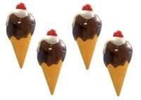 O2COOL, Ice Cream Cone 2 Pack Boca Beach Towel Clips