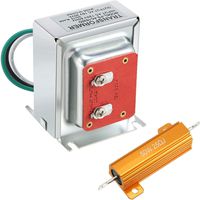 16V 30VA Doorbell Transformer with 50 W 25 Ohm Resistor for Doorbell Compatible with All Versions of Ring Doorbell, Nest Hello August Eufy Doorbell