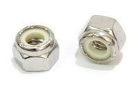 5/16"-18 Inch Lock Nut (100 Pack) Stainless Steel Finish Hex, 304 18-8 Stainless Steel with Nylon Insert, by Bolt Dropper