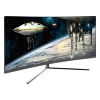 Viotek GN34CB 34-Inch 21:9 Ultrawide Curved QHD Gaming and Professional Computer Monitor, 100Hz 1440p, FreeSync FTS/RTS VESA (Black)