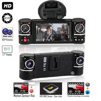 inDigi Dash Cam 2.7" TFT LCD Dual Camera Rotated Lens Car DVR w/IR Night Vision - New