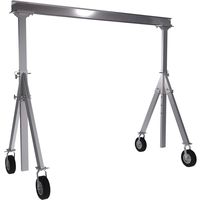Vestil AHA-15-12-10-PNU Aluminum Gantry Crane Pneumatic Caster, 1500 lb, 136.25" Height