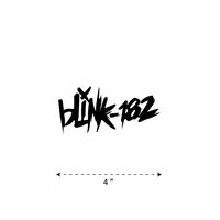 (TK-238) Blink-182 - Waterproof Vinyl Sticker for Laptops Tablets Cars Motocycles Bicycle Skateboard Luggage Or Any Flat Surface (4")