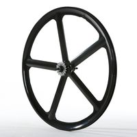 Solomone Cavalli 700c 5 Spoke All-in-one Rear Bicycle Wheel for Fixie Fixed Gear Road Single Speed