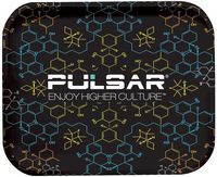 Pulsar Metal Rolling Tray - 13.25" x 10.75" - THC Molecule