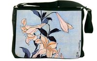 Rikki Knight Katsushika Hokusai Art Lilies Messenger Bag School Bag