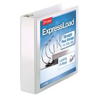 Cardinal ExpressLoad ClearVue Locking D-Ring Binder, 2-Inch, White (49120)