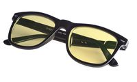 Computer Glasses Men Women - Block Blue Light Readers - Clear Lenses Reading Glasses with Special Yellow Coating Black Frame +0.75