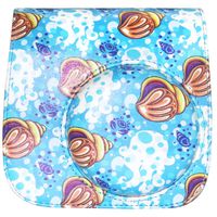 Big Trend Camera Case Bag Compatible for Fujifilm Instax Mini 9 Instant Film Camera, Also for Fujifilm Instax Mini 8 Instant Film Camera, with Accessories Pocket and Strap (Conch)