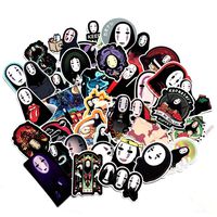 Bowinr Spirited Away: No Face Man Car Stickers, Anime Bumper Sticker for Phone, Laptop, Car, Lugguage, Skateboard and More(40pcs)