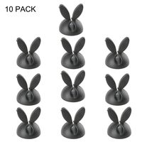 Cable Clips, 10 Pack Cable Clips & Cord Management Drops 3M Self Adhesive Rabbit Clips Stick On Organizer for Desk