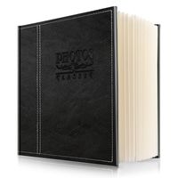 Magnetic Self-Stick Page Photo Album,Unique Luminous Line,Wedding Photo Album,Baby growth Photo Album,Family Album, Leather Cover, Hand Made DIY Albums Holds 3X5,4X6,5X7,6X8,8X10 Photos (Black)