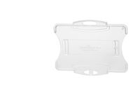 DURABLE Open Face Single ID-Card Holder, Vertical or Horizontal Orientation, 0.35" x 3.63" x 2.75", Clear (891819)