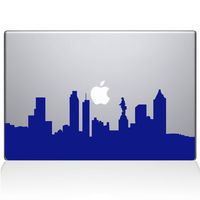 The Decal Guru Philadelphia City Skyline Decal Vinyl Sticker, 12" MacBook, Dark Blue (2313-MAC-12M-DB)