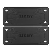 LIRISY 2PCS Gun Magnet, 45lb Magnet Under Desk Magnet for Handgun Pistol Revolver Magazine in Vehicle, Wall, Vault, Bedside