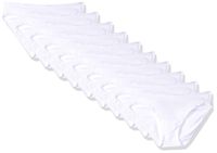 Amazon Essentials Women's Cotton Stretch Bikini Panty, White, Small