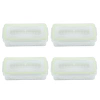 Case Star ® 4 Pieces Clear Plastic Waterproof Battery Storage Case Holder Organizer for 18650 Batteries / 16340 Batteries / CR123A batteries with Case Star Velvet Bag