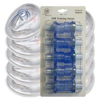 MCR Medical Supply MCRTM-I PVC Training CPR Pocket Resuscitator Face Masks and Valves, Infant (Pack of 10)
