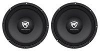 2 Rockville RM104PRO 10" 1200 Watt 4-Ohm SPL Car Midrange Mid-Bass Pro Speakers