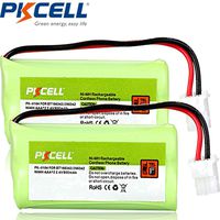 PKCELL Cordless Telephone Battery NI-MH AAA2 800mAh BT166342/266342 JST-HER-2P Batteries