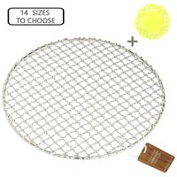 Turbokey Cooking Grid 13" Round Baking Rack Canning Rack Cross-wire Cooling Rack Durable Stainless Steel Multi-Purpose Baking Barbecue Rack/Food Steamer/Cooking/Baking/Steaming Rack (330mm/13")