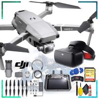 DJI Mavic 2 Pro with Dji Smart Controller + DJI Goggles Racing Edition + 64gb Memory Card Bundle + Cleaning Kit