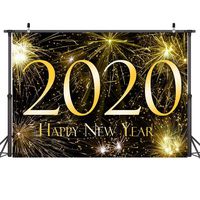 Alisena 1Pack 49.2x31.5inch 2020 Happy New Year Backdrop Photography Background Party New Year Eve Christmas Eve Party Backdrop Winter Holiday Photo Props