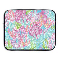 Business Briefcase Sleeve Pink Lilly Watercolor Painting Laptop Sleeve Case Cover For 15 Inch Macbook Pro Air Lenovo Samsung Sony