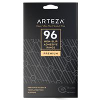 ARTEZA Non Slip Adhesive Glass Rings - Rubber Pads - (Set of 96)