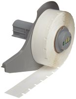 Brady M71C-375-422 0.375" Width x 50' Height White Color B-422 Permanent Polyester Labels With Gloss Finish For BMP71 Label Printer