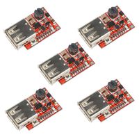 HiLetgo 5pcs DC-DC Buck Step Down Module 6-24V 12V/24V to 5V 3A USB Charger Module Arduino