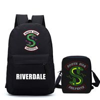 Kid Riverdale Fans Backpack Lunch box Lunch bag for School Travel Office Outdoor