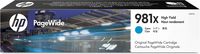 Hewlett Packard L0R09A 981X XL Cyan OEM Pagewide Ink Cartridge Ridge