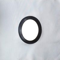 Outfitters Supply Stove Jack Heat Shield for Canvas Tent, use to Extend Stove Pipe Through The Roof or Wall of Your Tent, Fire Proof NASA Material Rated to 700°, Made in The USA, 5" Oval