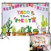Mehofoto Mexico Fiesta Backdrop Taco Bout a Fiesta Party Photography Background 7x5ft Vinyl Fiesta Theme Dress-up Party Supplies Banner Fiesta Event Decoration