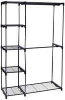 Whitmor Deluxe Double Rod Freestanding Closet Heavy Duty Storage Organizer
