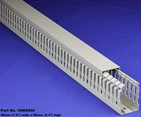 1 Set of 1.5" x2 x2m Gray High Density Premium Quality Wiring Duct and Cover - UL/CE/CSA Listed