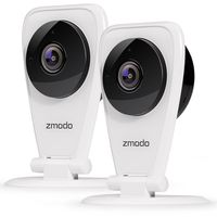 Zmodo EZCam 720p HD IP Camera, Wi-Fi Home Security Surveillance Camera System with Night Vision, Motion Alert, Remote Monitor, Cloud Service Available - Work with Alexa (2 Pack)