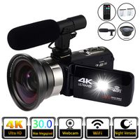 Video Camera Camcorder Vlogging Camera 4K Digital Camcorder Video Recorder YouTube Vlogging WiFi Camera 30.0MP Webcam for Live Streaming KOMERY Video Camera 16X Digital Zoom with Remote Control
