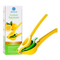 LAST DROP Professional Lime Juicer & Lemon Squeezer - - Easily Capture Every Last Drop of Juice & Block Out Seeds with Manual Handheld Citrus Press - Premium Dishwasher Safe Metal