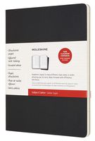 Moleskine Cahier Journal, Soft Cover, XL (7.5" x 9.5") Subject Cahier, Black/Kraft Brown (Set of 2)